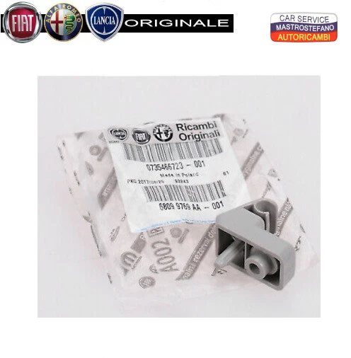 Supporto Gancio Originale Per Aletta Parasole Fiat Panda 2003-2011 - Ricambio Specifico Lato Destro E Sinistro
