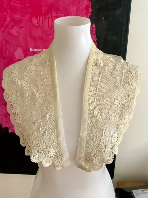 Antique Collar - Handmade Lace - Edwardian Collar