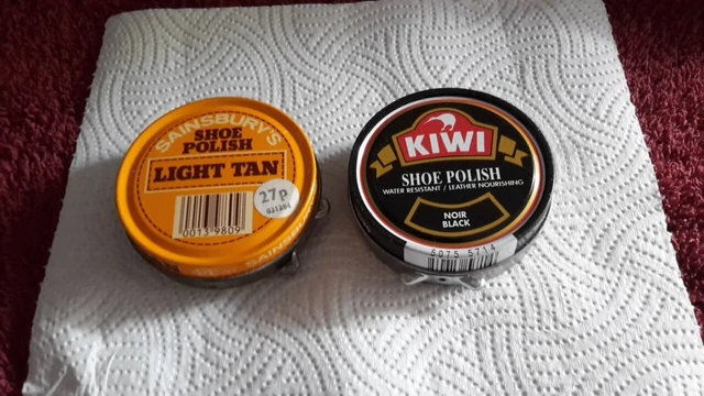 VINTAGE SHOE POLISH TINS X7 Kiwi Wrens Cherry Blossom Johnson s Wax 15.00 PicClick UK