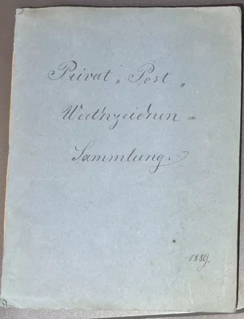 Privatpost Wertzeichen-Sammlung 1889