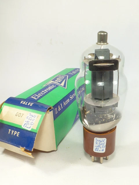 Paire De Tubes RCA 807 (testés Faibles) – Base Céramique – Pour Récupération / Dépannage