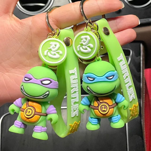 Ninja Turtle Keychain Pendant Drip Glue Doll Car Creative Doll Keychain Pendant