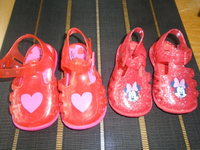 2 Paia Di Sandali "Jellies" Next/Disney George Taglie 1 E 2