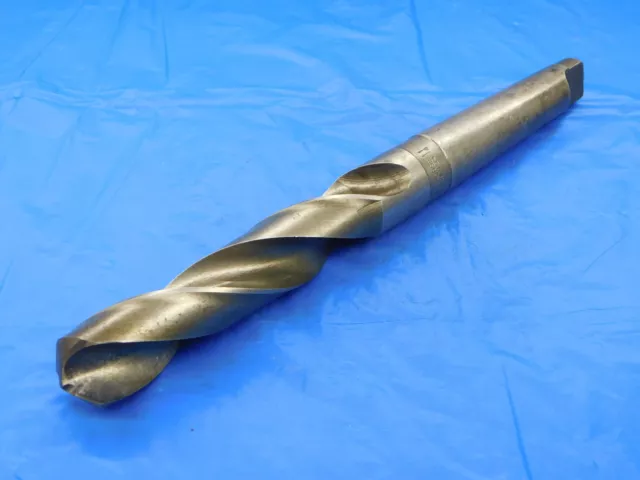 Morse 1 1/4 O.d. Hss Twist Drill Bit Morse Taper #4 Shank 1.25 Made In U.s.a.
