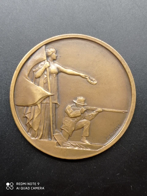 MEDAILLE EN BRONZE - HONNEUR ET PATRIE - P. LENOIR - 1886 - 57 mm - 81,5 g