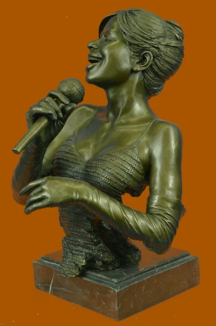 ORIGINAL THEATRE ACTRESS Bronze Statue Dancer Jazz Singer Art Deco ...
