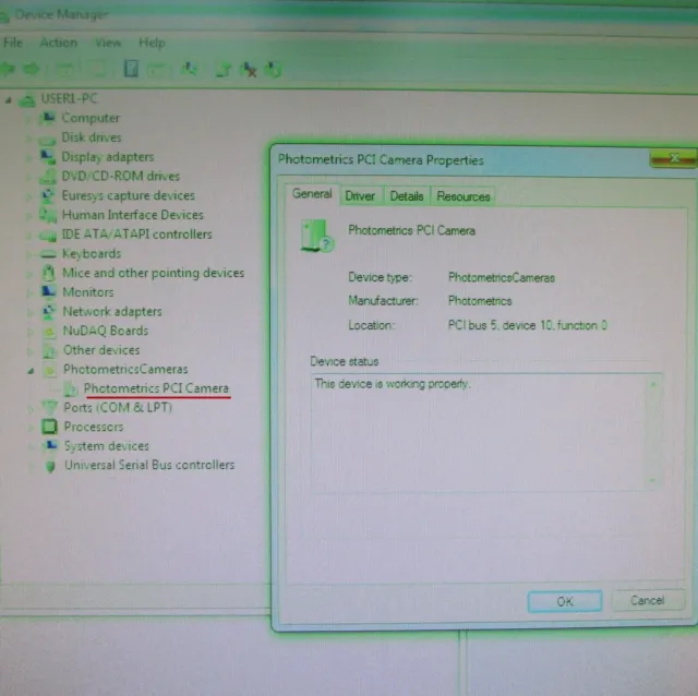 Carte Photometrics PCI-3.3V 01-490-002 B2 testée