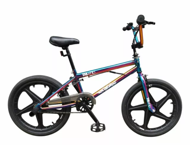 XN Tailwhip MAG BMX Bike Junior Stunt 20" Wheel 2 Stunt Pegs Neo Chrome Jet Fuel