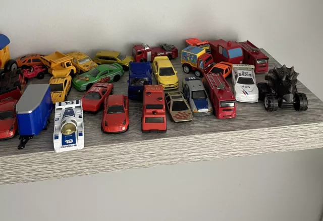 Toy Car & Accessory Bundle Job Lot / Approx 40 Items / Various Age & Condition