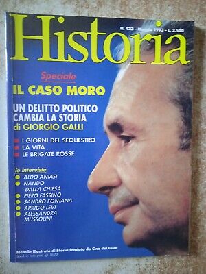Historia N 423 maggio 1993 storia Caso Aldo Moro sequestro vita brigate rosse 