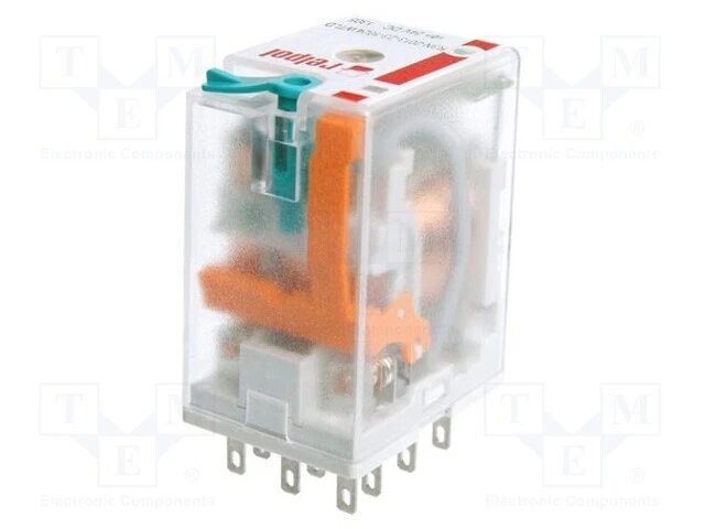 Relay: Elektromagnetisch 3PDT Uspule: 48VAC 10A/250VAC 20A R3N-2013-23-5048-W
