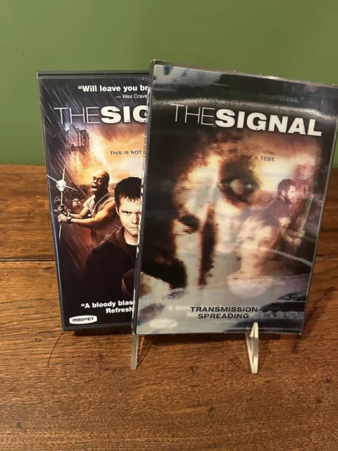 THE SIGNAL 2007 2-DISC DVD *COMPLETE* w/ Lenticular Slip Sleeve Cover Horror