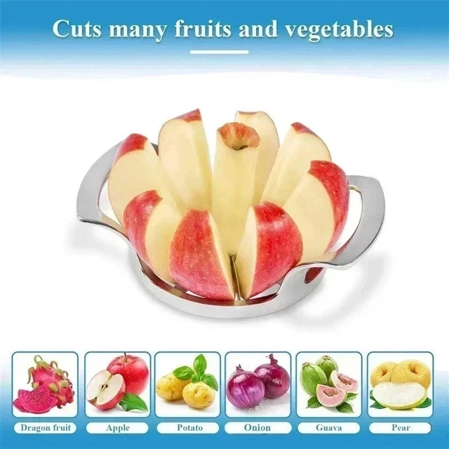 NEW HEAVY DUTY Apple Cutter Slicer Wedger Fruit Corer STEEL Blade Handy ...