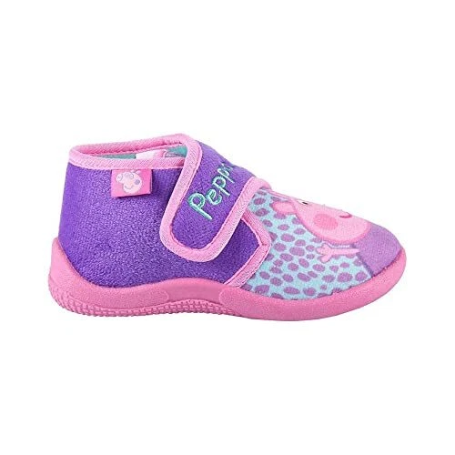 3D House Slippers Peppa Pig Purple Pink (Size: 21) NEW