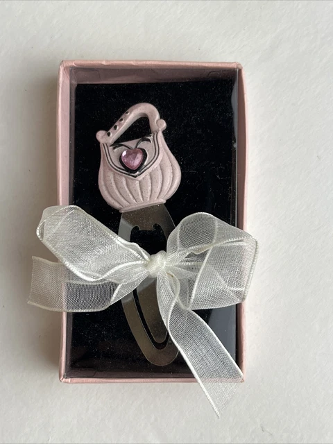 Bookmark Gift Pink Purse Rhinestone New