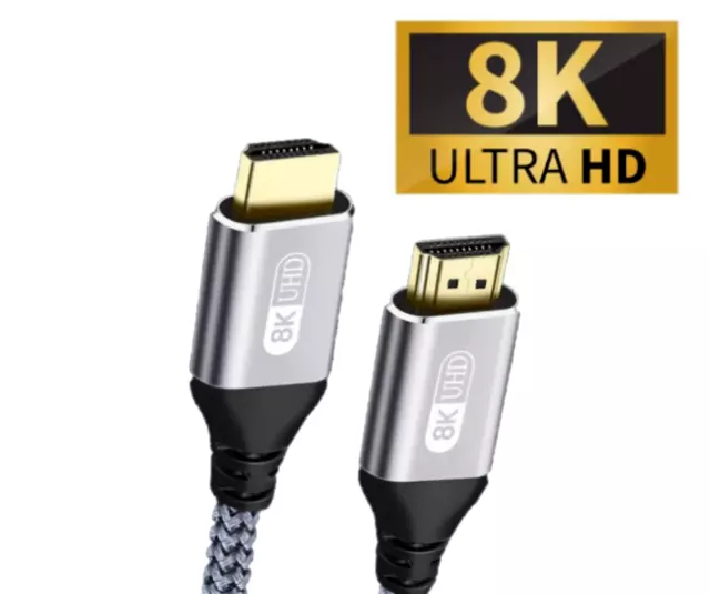 Câble HDMI Ultra HD 8K 4320p 4K 2160p Console de jeux PS5 PS4 Xbox 1 ou 2 Mètre 3