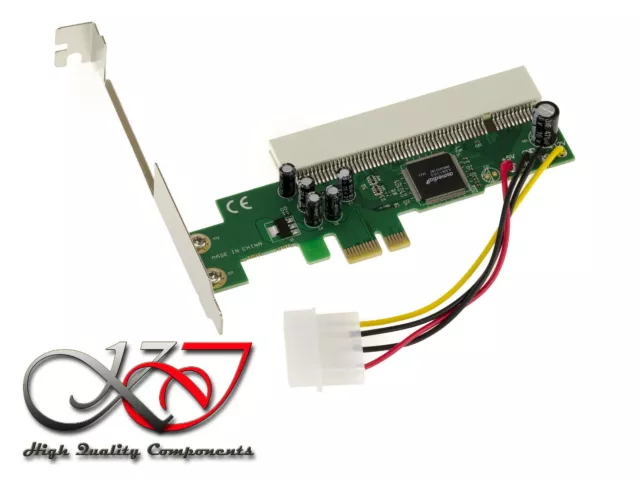 Adaptateur Convertisseur PCI 32 bit vers PCIe 1x - CHIPSET ASMEDIA ASM1083
