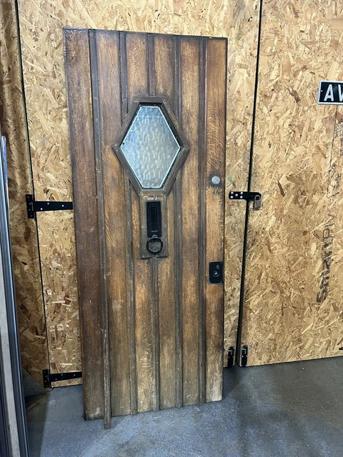 reclaimed wooden front door