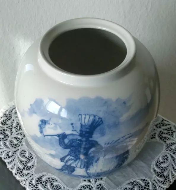 Gefäss Mit Deckel - Bild - Indianer - "Zg" - Holland 1803 - Porzellan/Keramik 2