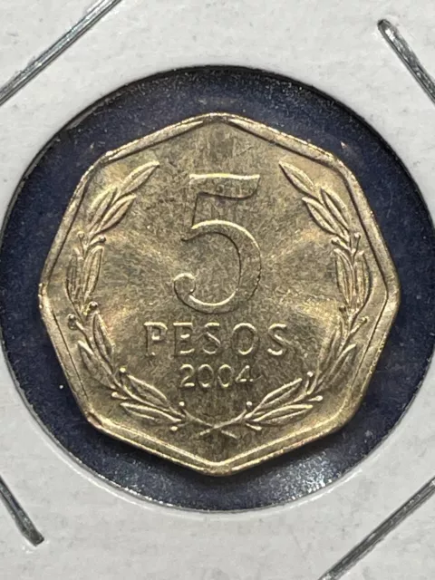 2004 - 5 Pesos Coin from Chile, uncirculated