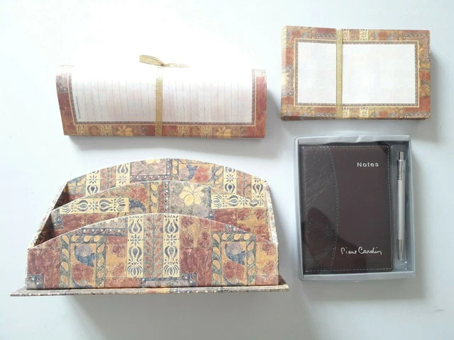 Set d'écriture - Carnet de Notes et Stylo Pierre Cardin et autres