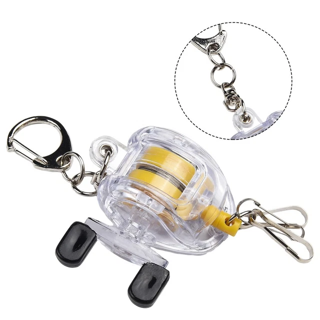Porte-clés moulinet de pêche, rétracteur de pêche à la mouche | Longe
