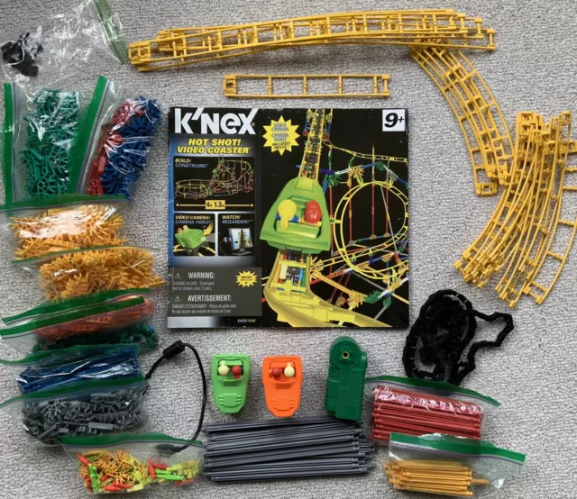 K'NEX Hot Shot! Video Roller Coaster Motorized Electronic Build Toy Knex