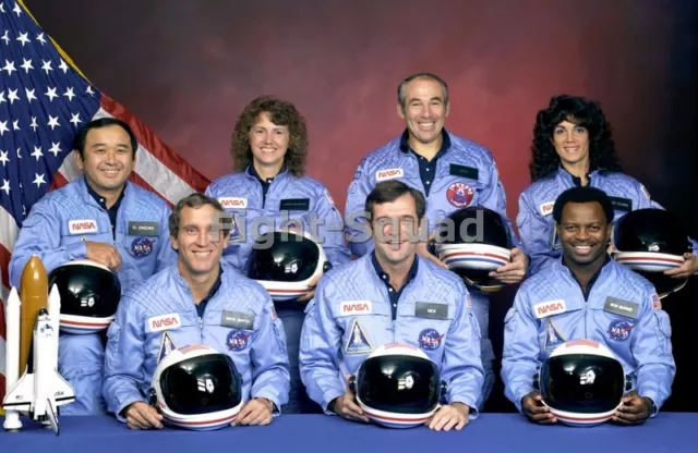 NASA Official Portrait Crew of Space Shuttle Challenger Mission STS-51-L  4602