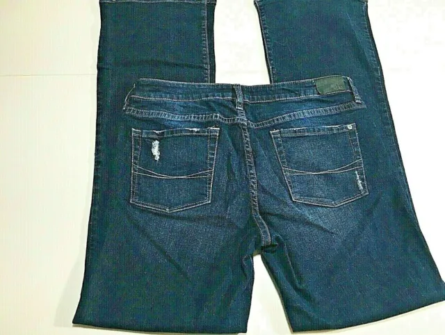 Bull Head Womens Jeans Size 13R Laguna Boot Cut Designer Distressed Blue Cotton