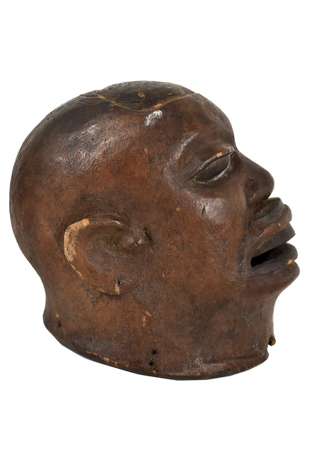 Makonde Wood Carved Helmet Mask Tanzania 3