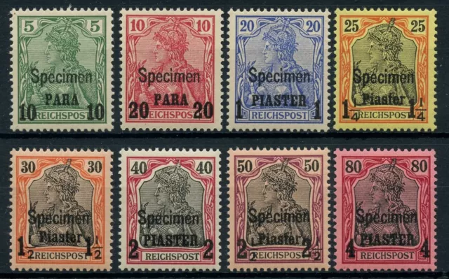 DP Türkei 1900 Germania 12-19 I SPECIMEN Postfrisch Attest Steuer BPP €2800 / 5