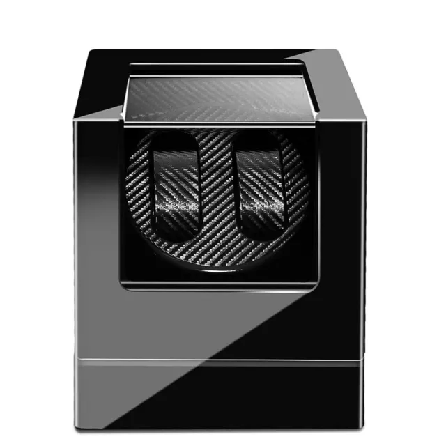 2 Slot Automatic Watch Winder Rotating Storage Display Case Organizer Box UK