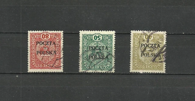 POLAND 1919 KRAKOV used error inverted ovpt