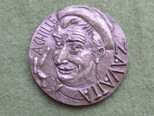 Médaille En Bronze Monnaie De Paris A. Zavatta Le Prince Du Rire Signée Belo