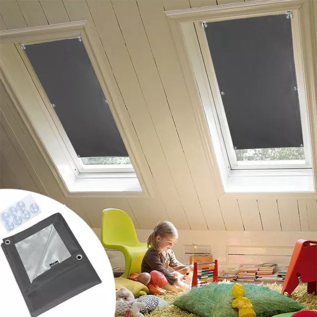 Sunshade Blackout Curtain Roller Blind With Suction Cups For
