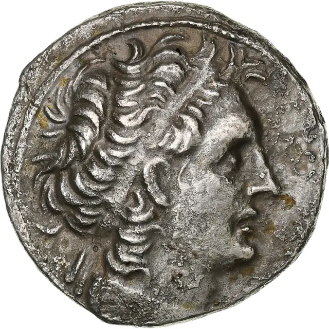 [#1276886] Egypt, Ptolemy XII, Tetradrachm, 55-54 BC, Alexandria, Silver, AU