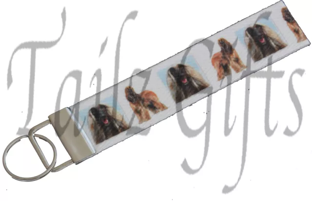 Afghan Hound Matching Keyring Key Ring | Bookmark