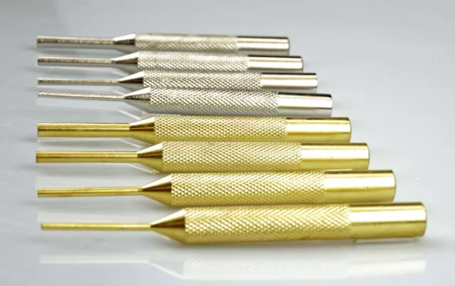 19Pcs Pin Punch Set Brass Steel Nylon Punch Hammer Gunsmith Drift w/Storage  Case