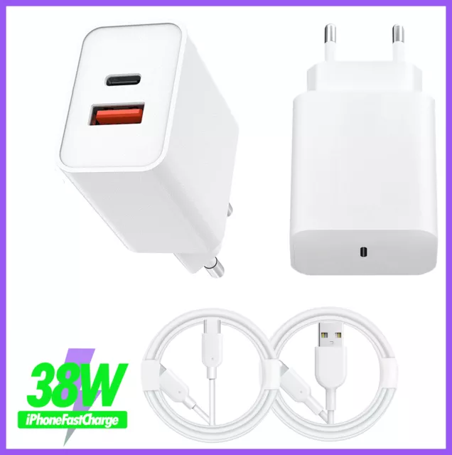 Für iPhone 14 14 Pro 13 13Pro 12 11 Xs Dualport  Schnellladegerät Usb Ladekabel