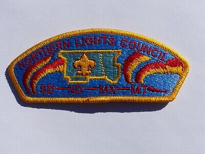Unused Vintage Northern Lights Council SD-ND-MN-MT Boy Scout CSP Patch Solid FDL