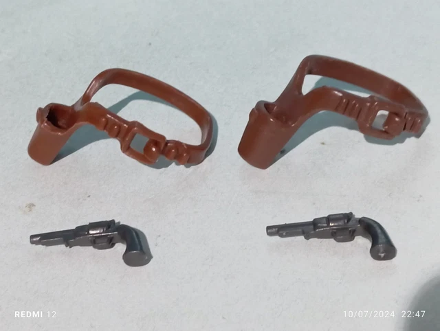 Ceinture Revolver PLAYMOBIL – Accessoire Vintage – Très Bon état – Voir Photos