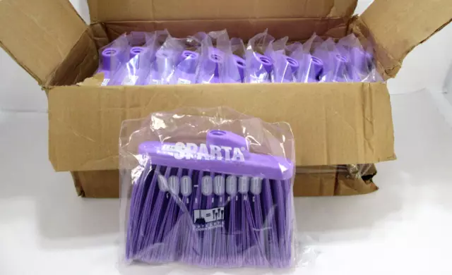 ** Lot of 12 ** Sparta~Duo Sweep~ Purple~Angle Broom Head Replacement~10"x8"