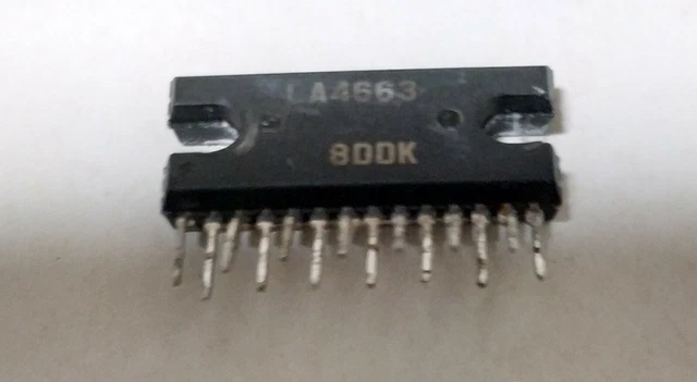 1 CIRCUIT INTÉGRÉ LA4663 16W × 2-channel BTL Power Amplifier IC, Sanyo ...