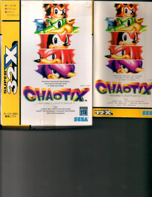 Sega 32X Chaotix  Sega Megadrive Complet Nippon Version