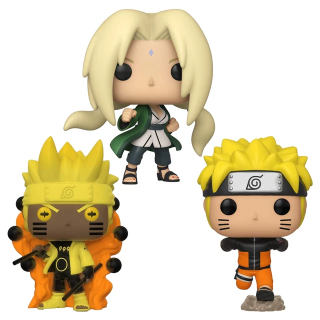 Funko Pop Lotto Pacchetto Di 3 Naruto Shippuden - 6-Path-Sage Tsunade Corsa