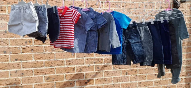 Toddler Boys Size 1 DESIGNER MEGA CLOTHES BULK BUNDLE. DKNY, SEED, ADIDAS +MORE