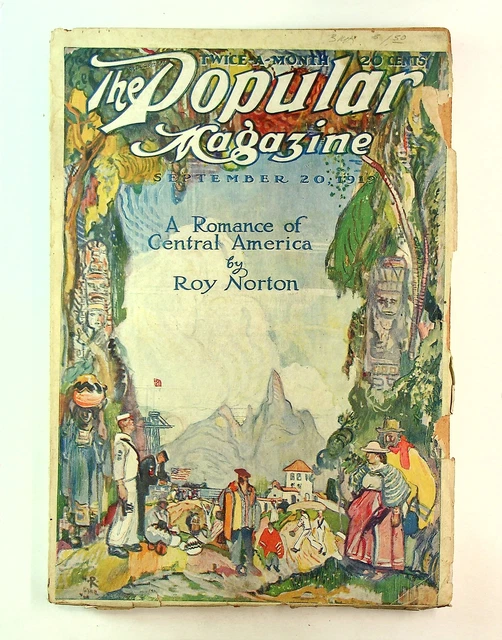 POPULAR MAGAZINE PULP Sep 20 1919 Vol. 54 #1 VG- 3,5 EUR 63,32 ...