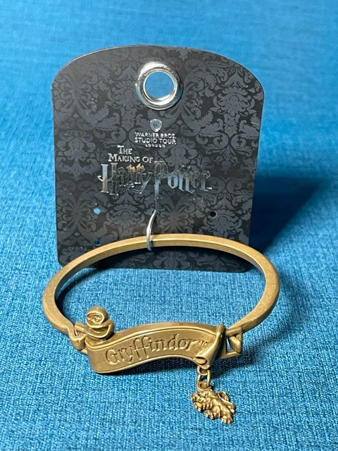 Warner Bros Harry Potter Studio Tour London Gryffindor Scroll Bangle Bracelet