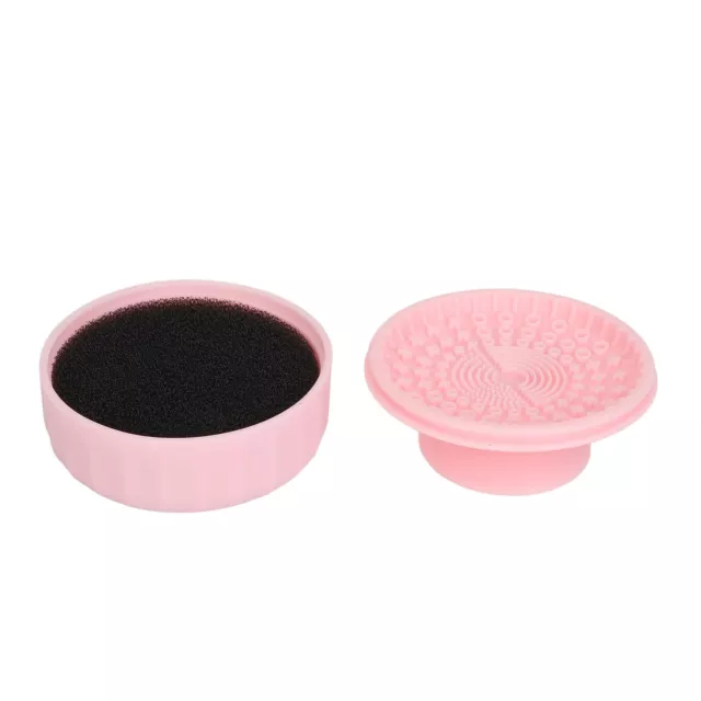 Boîte De Nettoyage De Pinceau De Maquillage Wet Dry Use Portable Cosmetic Brush