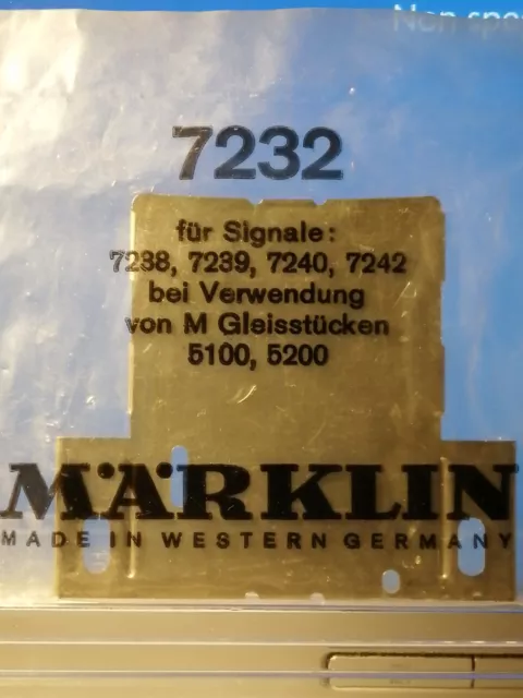 Märklin 7232 scala H0 - piastra di base segnali 7238-7239-7240-7242 x binari M